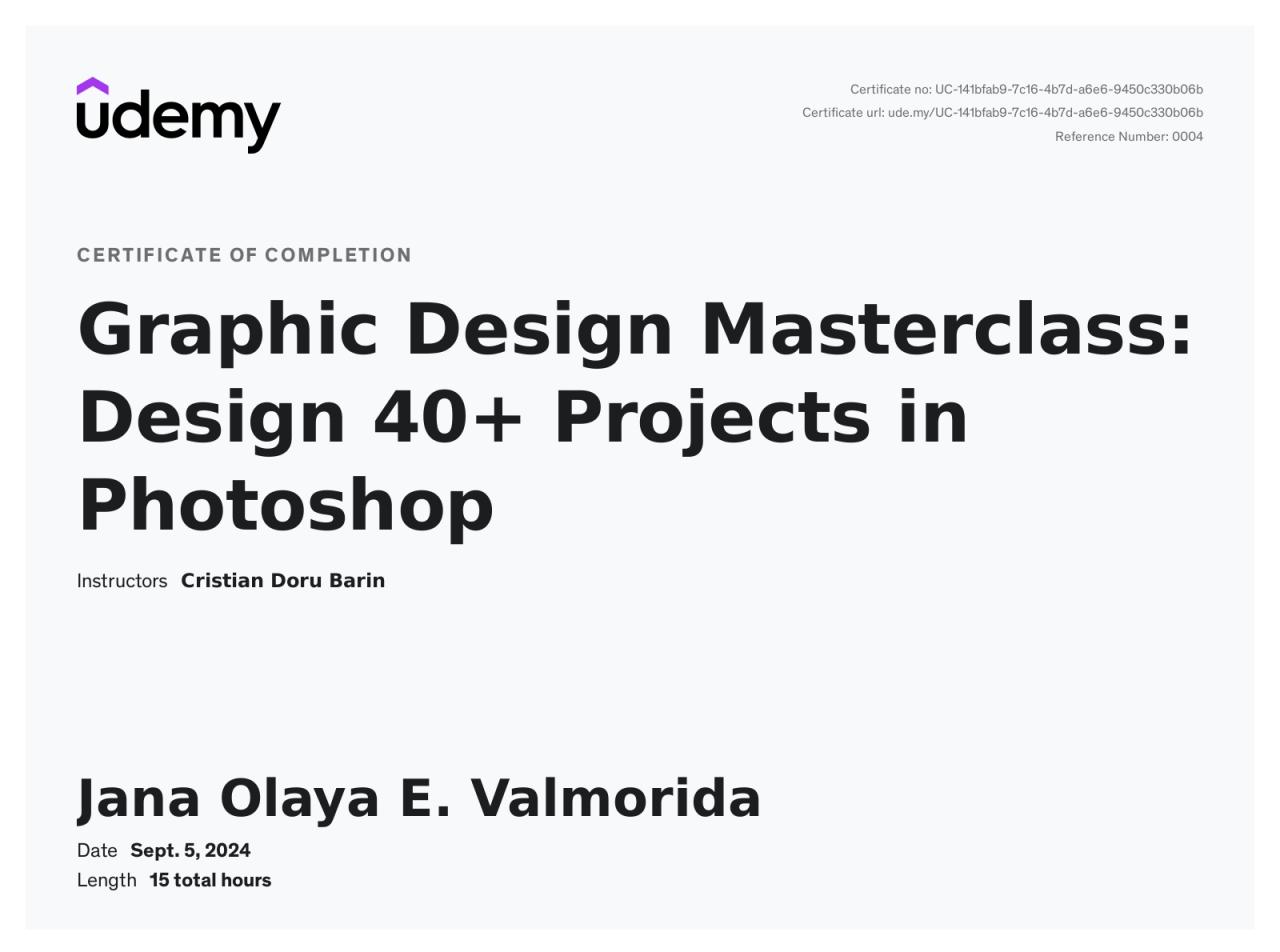 Graphic Design Certificate