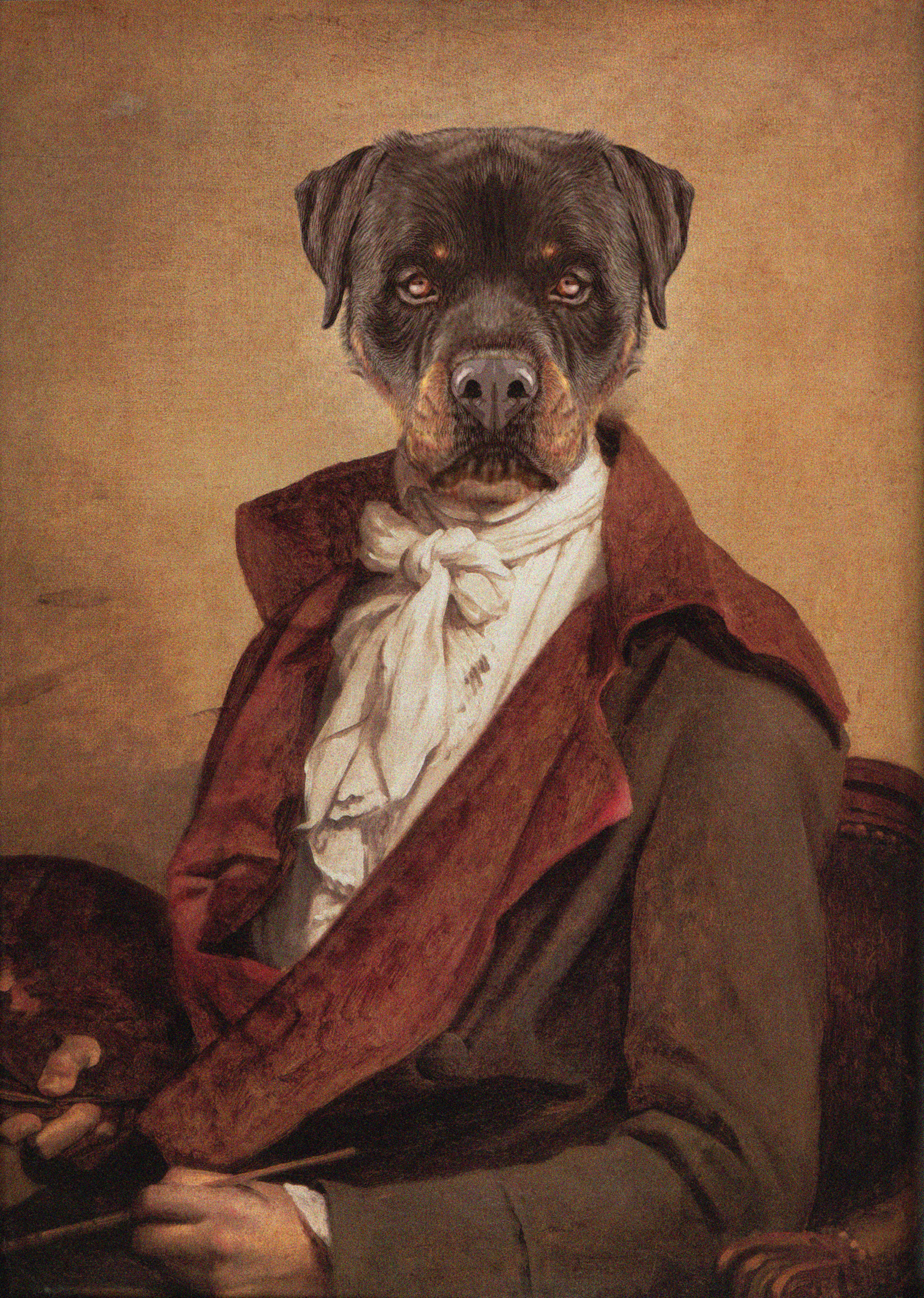 Classical Dog Portrait